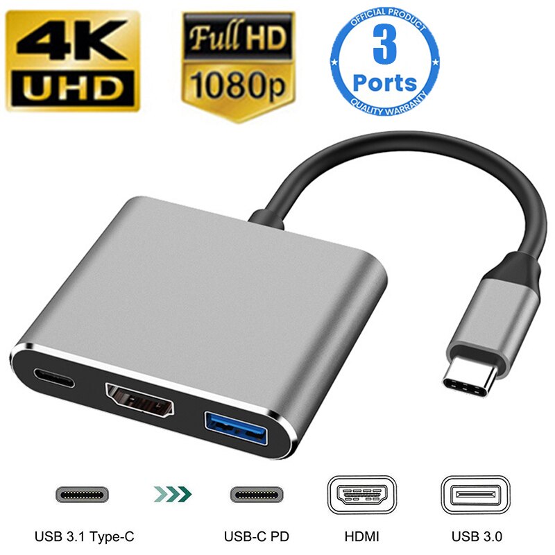Usb Hub Type C - USB C HUB 3in1 Type C