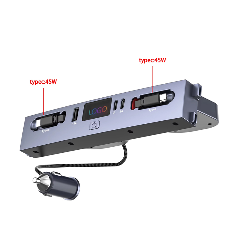 Usb Hub Type C - Multi‑Port Car Charger Hub, Dual 45W