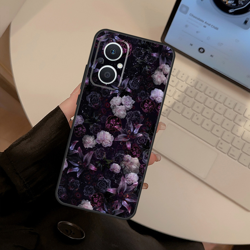 Midnight Floral Case For OPPO  - Oppo Reno 12 评论和价格