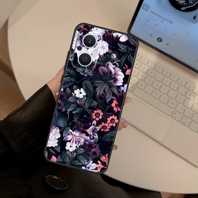 Midnight Floral Case For OPPO  - Oppo Reno 12 评论和价格