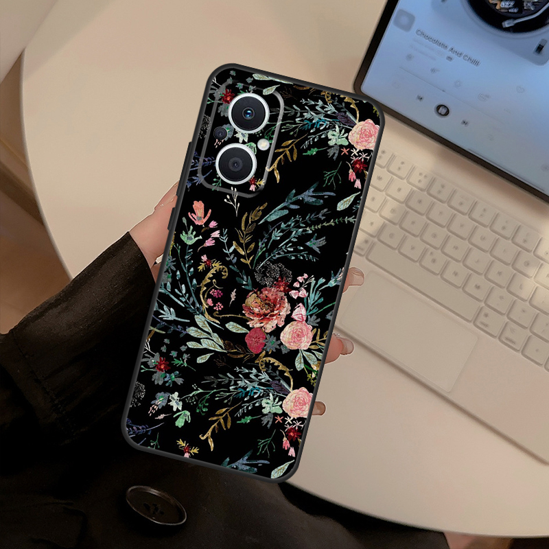 Midnight Floral Case For OPPO  - Oppo Reno 12 评论和价格