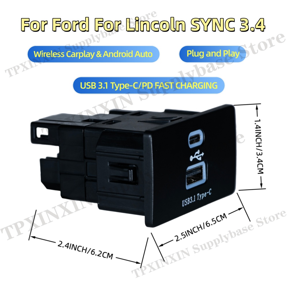 Plug and Play CarPlay Android  - Usb Hub Type C 评论和价格