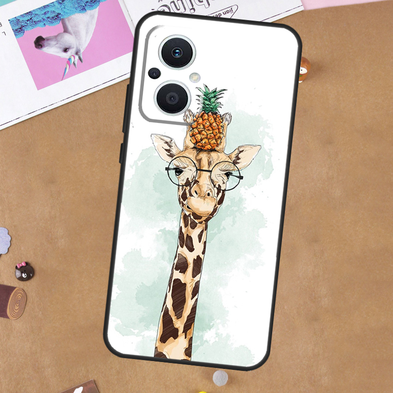 Cute Cartoon Animal Giraffe Ca - Oppo Reno 12 评论和价格