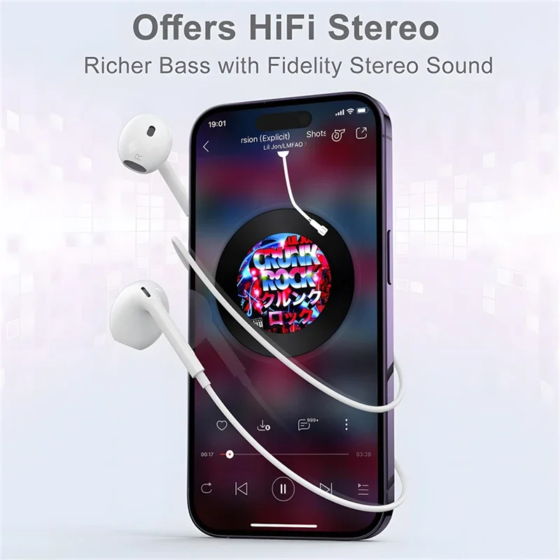 Original Headphones For Apple  - Wired Earphone Lightning 评论和价格