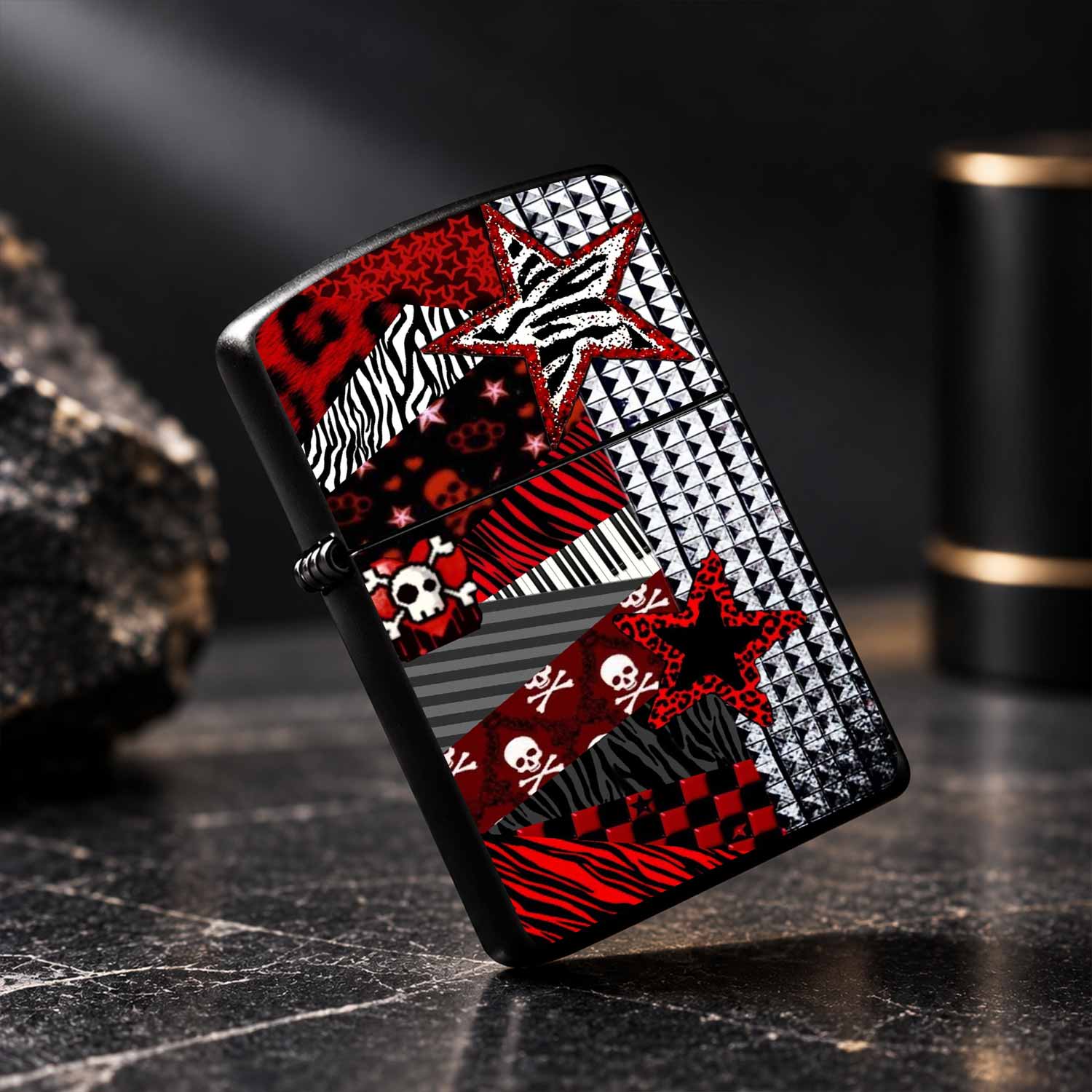 Trendy Red Black Patchwork Pat - Zebra Tablet Accessories 评论和价格