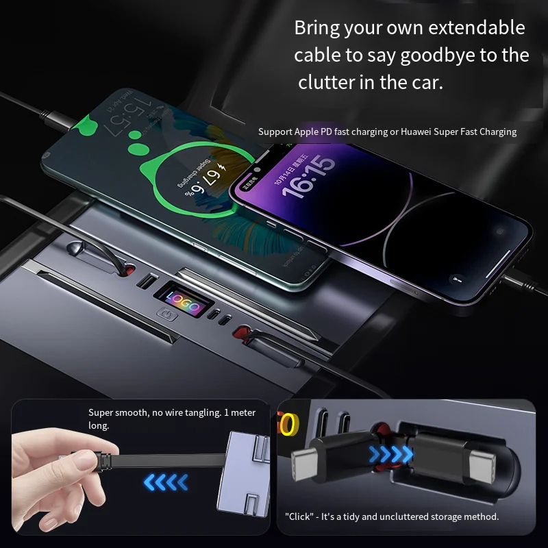 Multi‑Port Car Charger Hub, Du - Usb Hub Type C 评论和价格