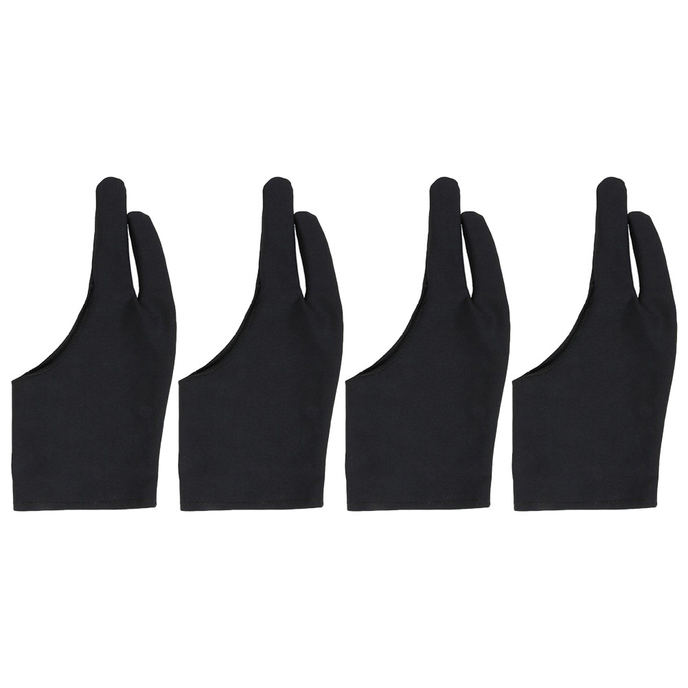 4Pcs Spandex Two Finger Drawin - Drawing Glove Artist 评论和价格